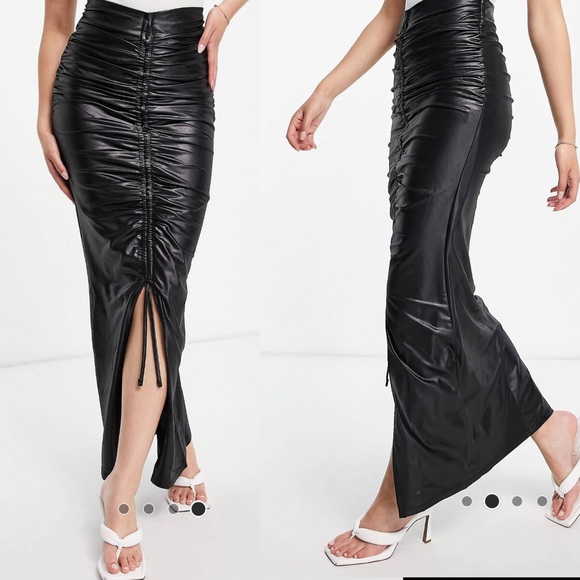 Club L ruched midi skirt - Picture 2 of 7